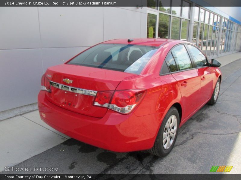 Red Hot / Jet Black/Medium Titanium 2014 Chevrolet Cruze LS