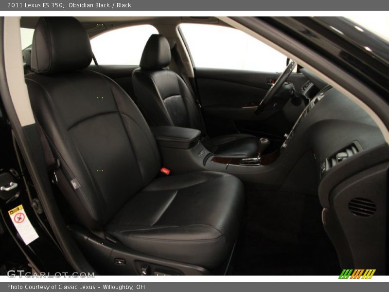 Obsidian Black / Black 2011 Lexus ES 350