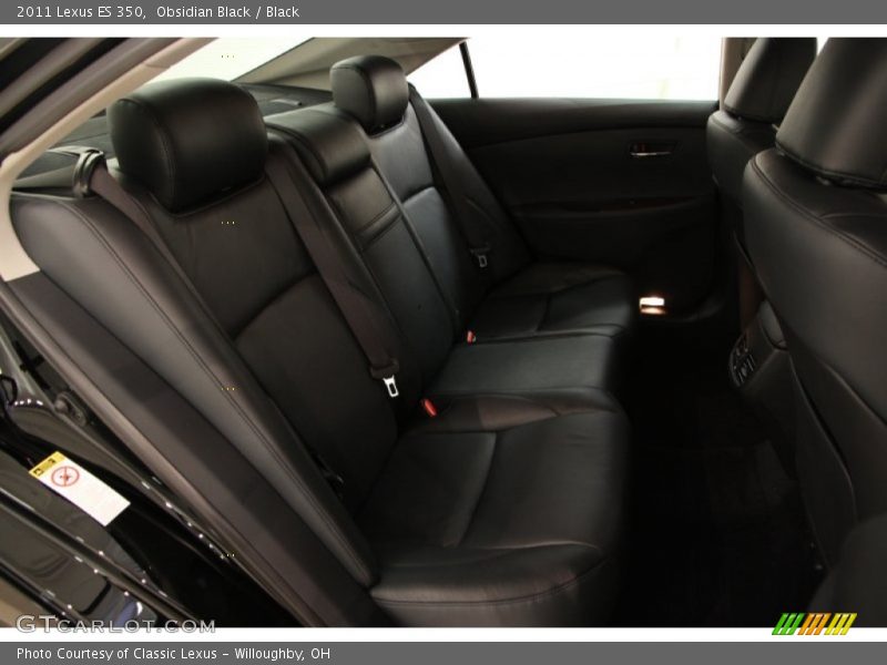 Obsidian Black / Black 2011 Lexus ES 350