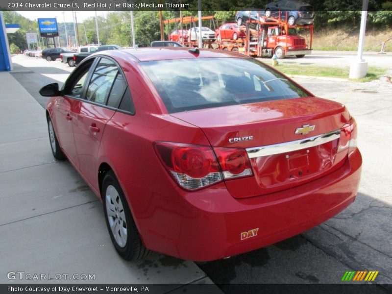 Red Hot / Jet Black/Medium Titanium 2014 Chevrolet Cruze LS