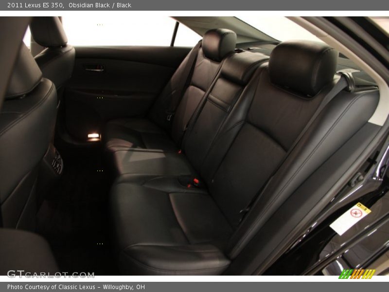 Obsidian Black / Black 2011 Lexus ES 350