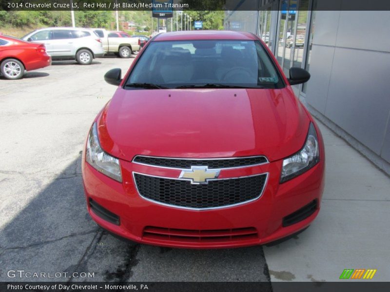 Red Hot / Jet Black/Medium Titanium 2014 Chevrolet Cruze LS