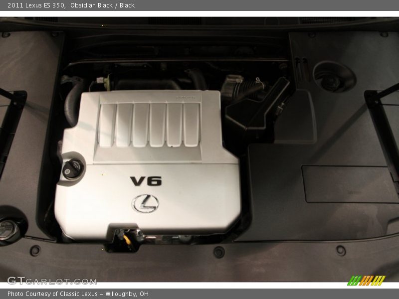Obsidian Black / Black 2011 Lexus ES 350