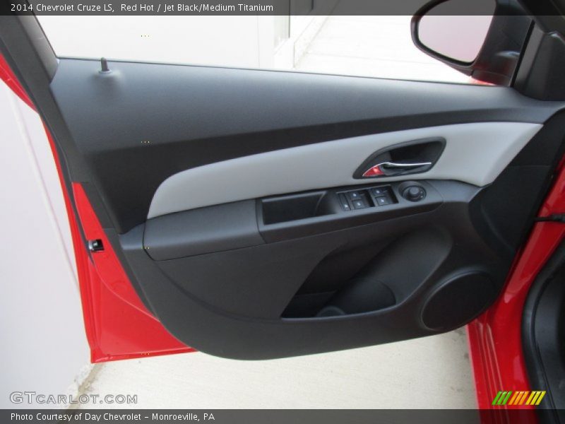 Red Hot / Jet Black/Medium Titanium 2014 Chevrolet Cruze LS