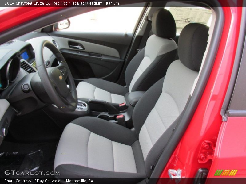 Red Hot / Jet Black/Medium Titanium 2014 Chevrolet Cruze LS