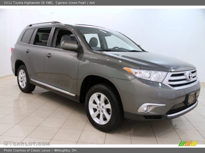 Cypress Green Pearl / Ash 2011 Toyota Highlander SE 4WD