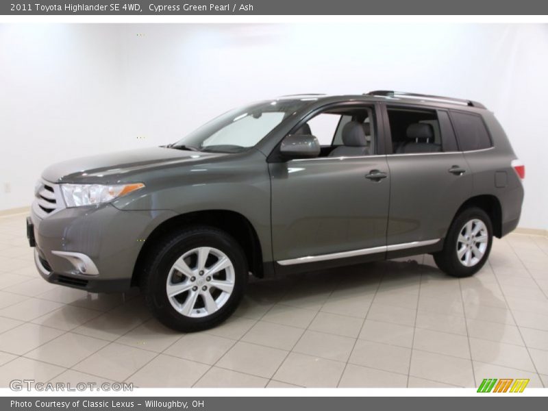 Cypress Green Pearl / Ash 2011 Toyota Highlander SE 4WD