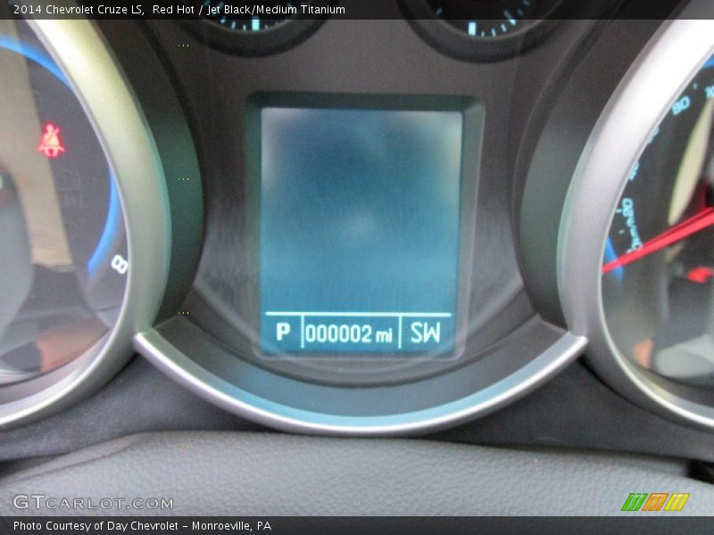 Red Hot / Jet Black/Medium Titanium 2014 Chevrolet Cruze LS