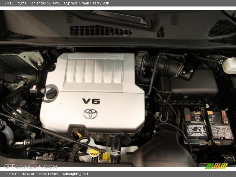 Cypress Green Pearl / Ash 2011 Toyota Highlander SE 4WD