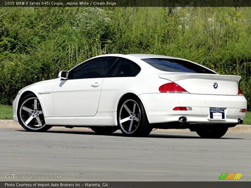 Alpine White / Cream Beige 2005 BMW 6 Series 645i Coupe