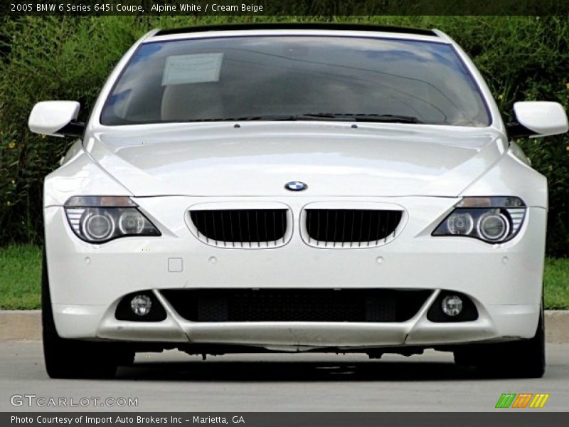 Alpine White / Cream Beige 2005 BMW 6 Series 645i Coupe