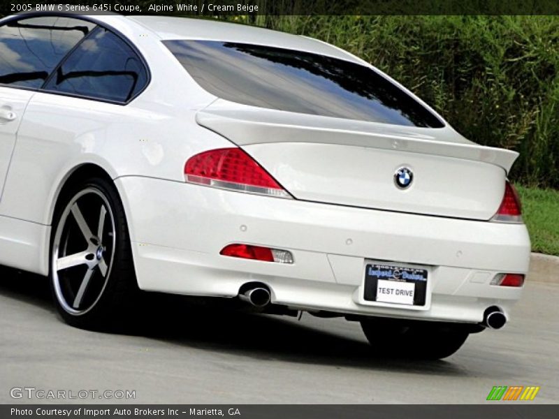 Alpine White / Cream Beige 2005 BMW 6 Series 645i Coupe