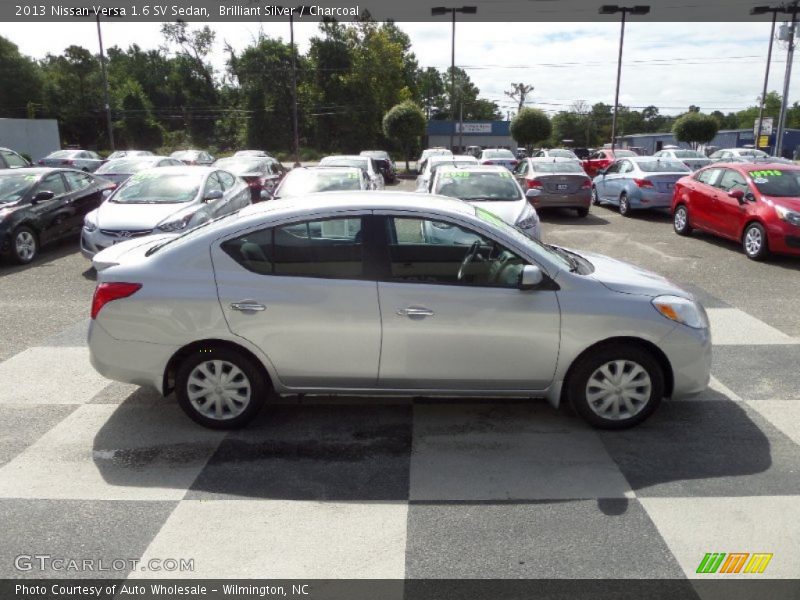 Brilliant Silver / Charcoal 2013 Nissan Versa 1.6 SV Sedan