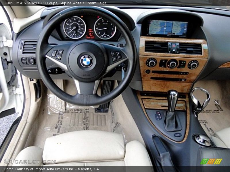 Alpine White / Cream Beige 2005 BMW 6 Series 645i Coupe