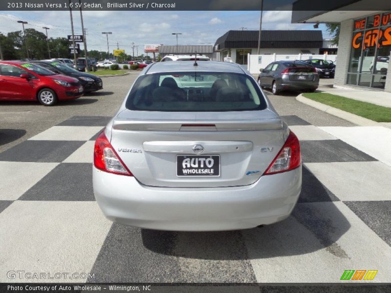 Brilliant Silver / Charcoal 2013 Nissan Versa 1.6 SV Sedan