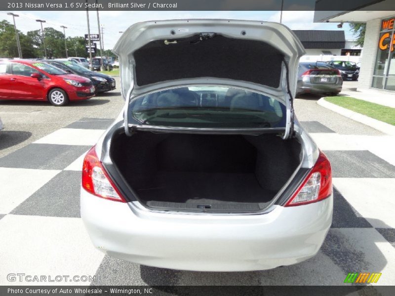Brilliant Silver / Charcoal 2013 Nissan Versa 1.6 SV Sedan