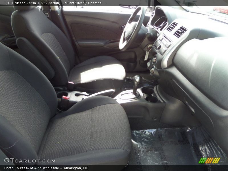 Brilliant Silver / Charcoal 2013 Nissan Versa 1.6 SV Sedan