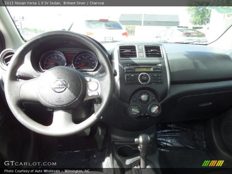 Brilliant Silver / Charcoal 2013 Nissan Versa 1.6 SV Sedan