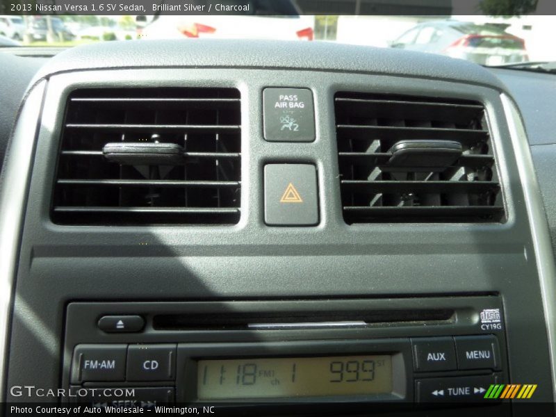 Brilliant Silver / Charcoal 2013 Nissan Versa 1.6 SV Sedan