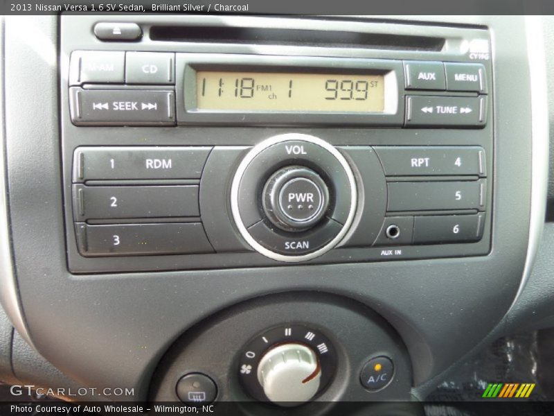 Brilliant Silver / Charcoal 2013 Nissan Versa 1.6 SV Sedan
