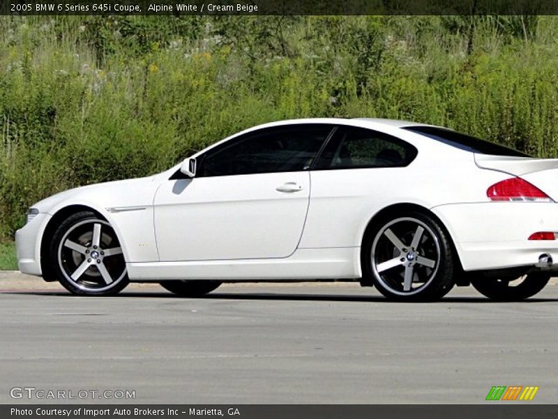 Alpine White / Cream Beige 2005 BMW 6 Series 645i Coupe