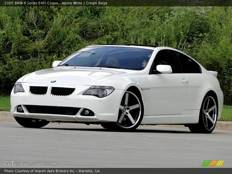 Alpine White / Cream Beige 2005 BMW 6 Series 645i Coupe