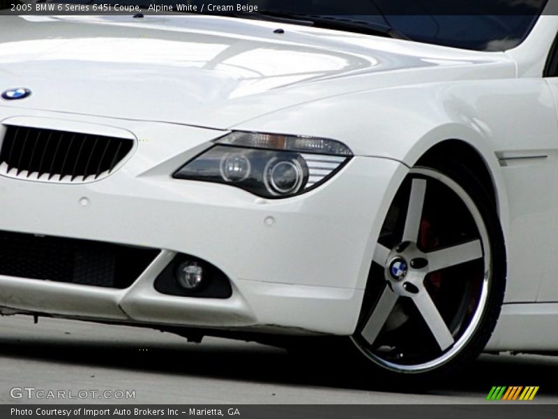 Alpine White / Cream Beige 2005 BMW 6 Series 645i Coupe