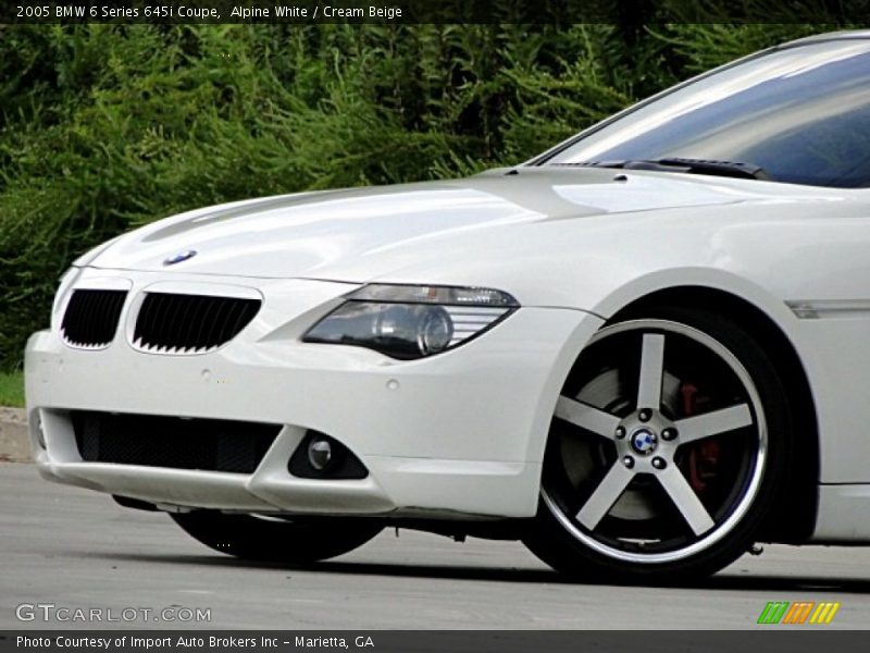 Alpine White / Cream Beige 2005 BMW 6 Series 645i Coupe