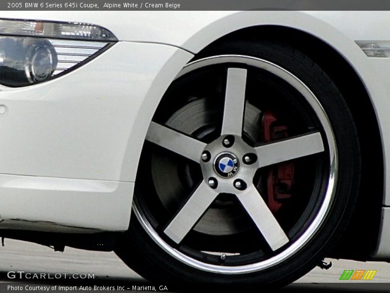 Alpine White / Cream Beige 2005 BMW 6 Series 645i Coupe