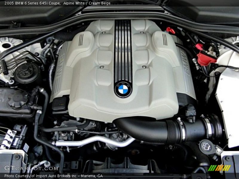 Alpine White / Cream Beige 2005 BMW 6 Series 645i Coupe