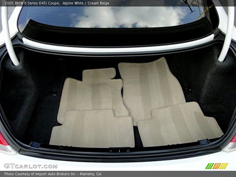 Alpine White / Cream Beige 2005 BMW 6 Series 645i Coupe
