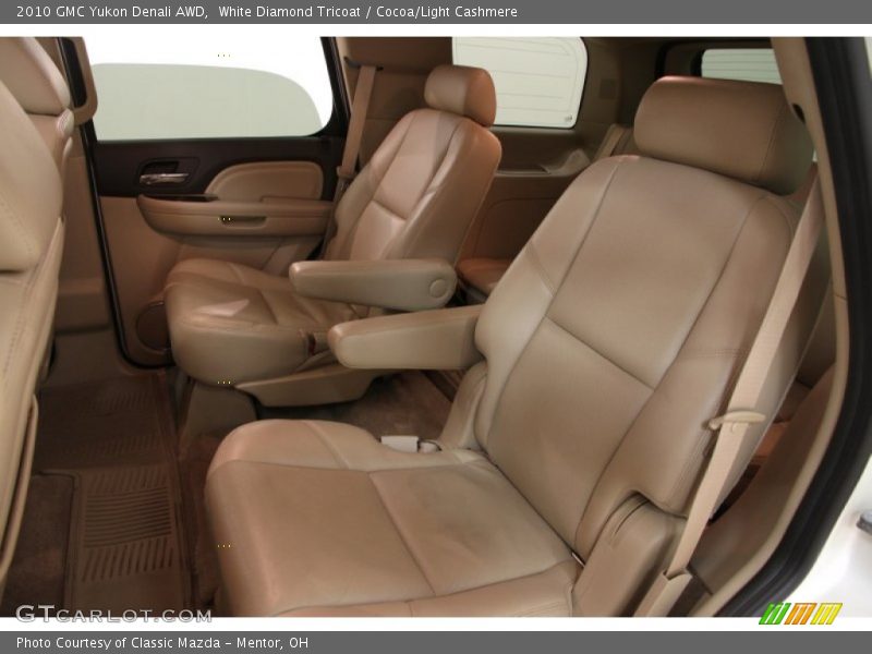 White Diamond Tricoat / Cocoa/Light Cashmere 2010 GMC Yukon Denali AWD