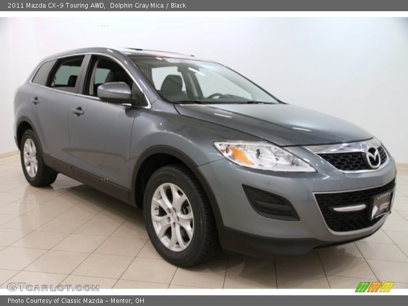 Dolphin Gray Mica / Black 2011 Mazda CX-9 Touring AWD