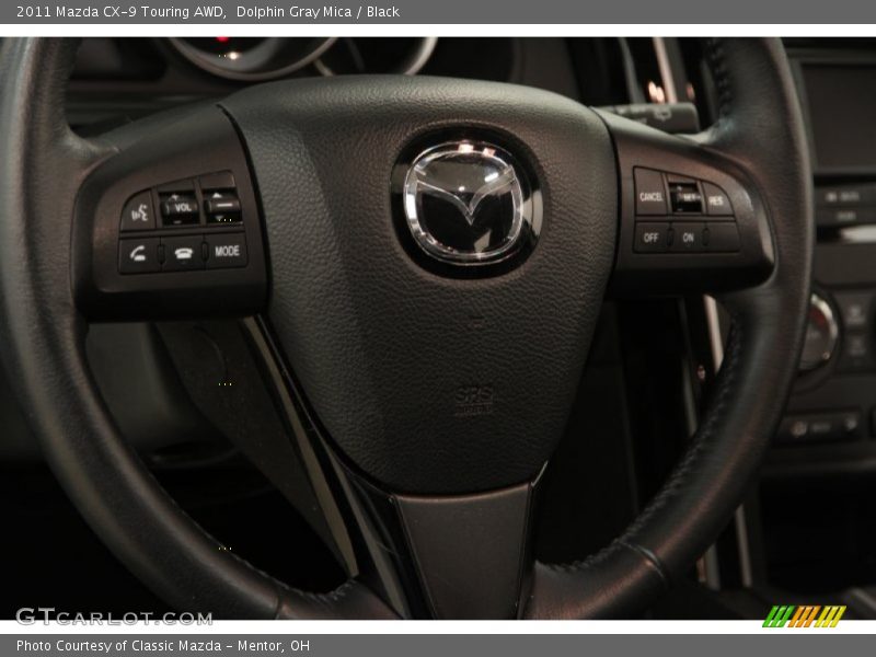 Dolphin Gray Mica / Black 2011 Mazda CX-9 Touring AWD