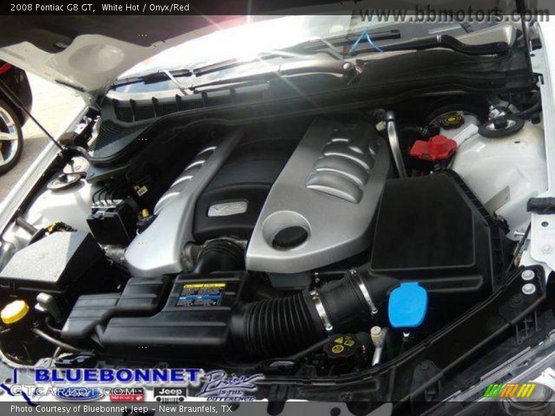 White Hot / Onyx/Red 2008 Pontiac G8 GT