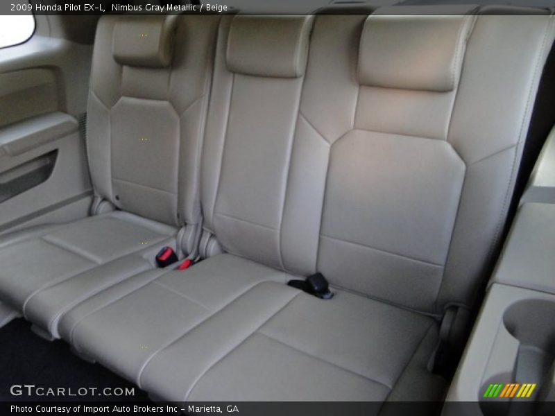 Nimbus Gray Metallic / Beige 2009 Honda Pilot EX-L