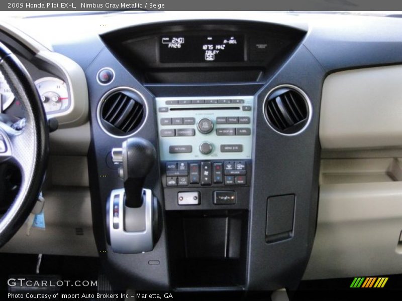 Nimbus Gray Metallic / Beige 2009 Honda Pilot EX-L