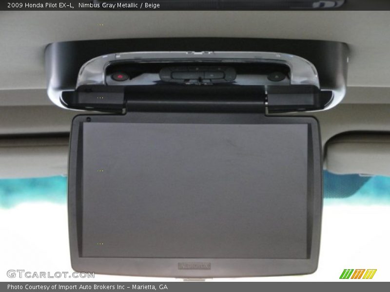 Nimbus Gray Metallic / Beige 2009 Honda Pilot EX-L