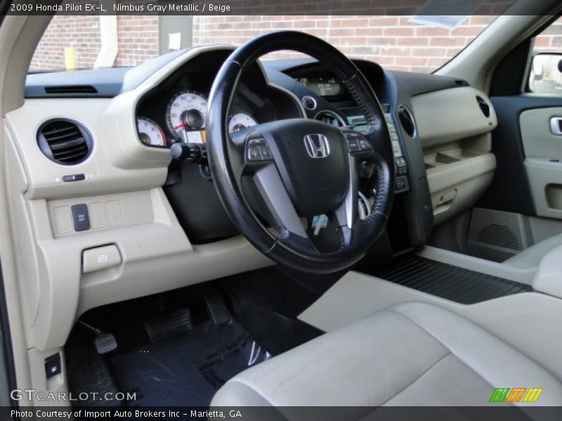  2009 Pilot EX-L Beige Interior