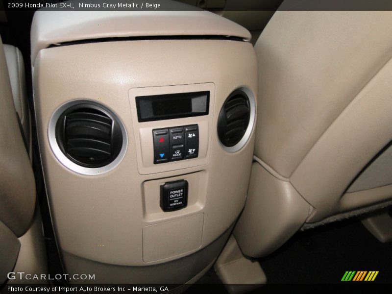 Nimbus Gray Metallic / Beige 2009 Honda Pilot EX-L