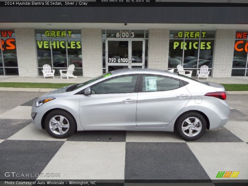 Silver / Gray 2014 Hyundai Elantra SE Sedan