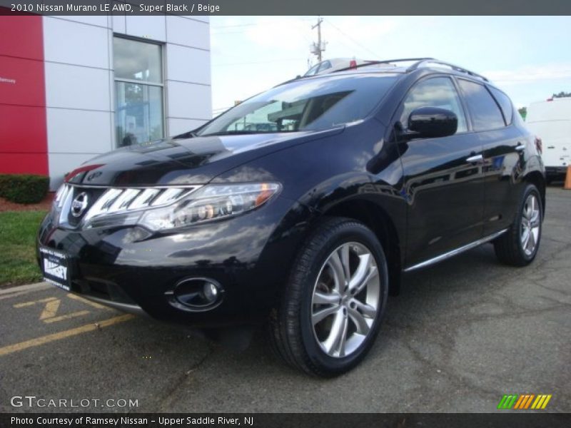Super Black / Beige 2010 Nissan Murano LE AWD