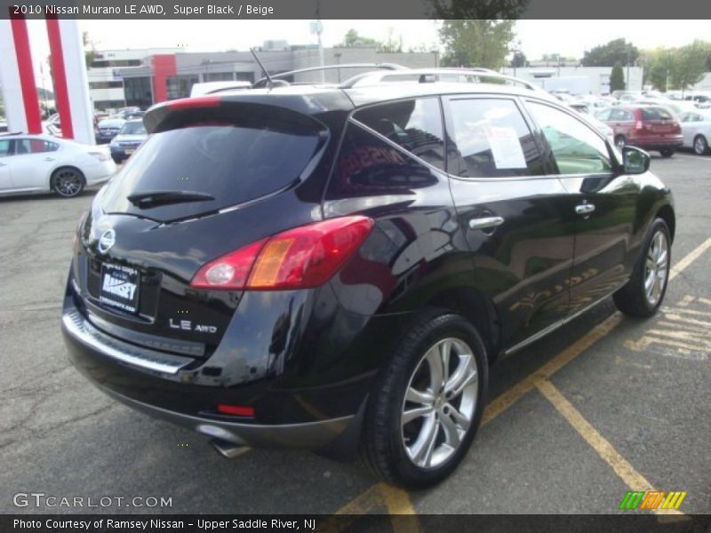 Super Black / Beige 2010 Nissan Murano LE AWD