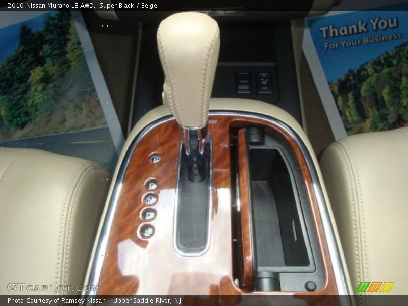 Super Black / Beige 2010 Nissan Murano LE AWD