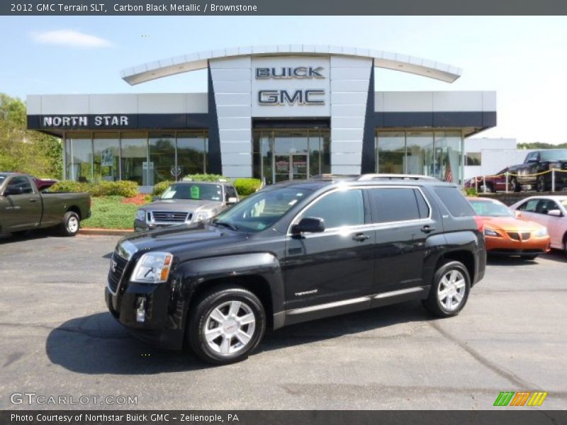 Carbon Black Metallic / Brownstone 2012 GMC Terrain SLT