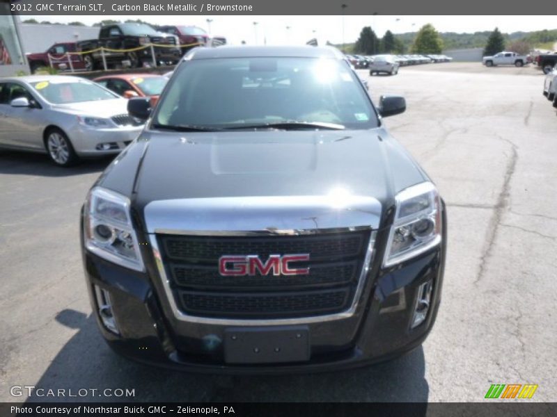 Carbon Black Metallic / Brownstone 2012 GMC Terrain SLT