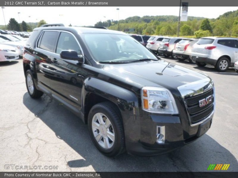 Carbon Black Metallic / Brownstone 2012 GMC Terrain SLT