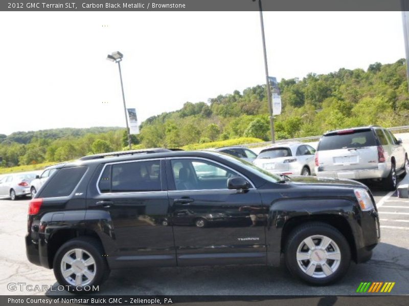 Carbon Black Metallic / Brownstone 2012 GMC Terrain SLT