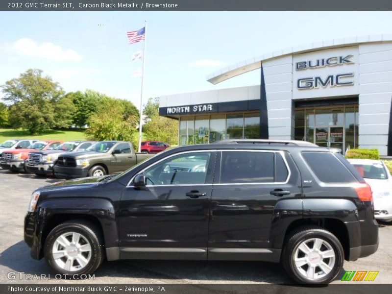 Carbon Black Metallic / Brownstone 2012 GMC Terrain SLT