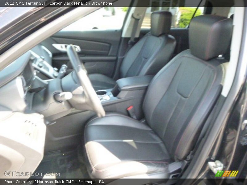 Carbon Black Metallic / Brownstone 2012 GMC Terrain SLT